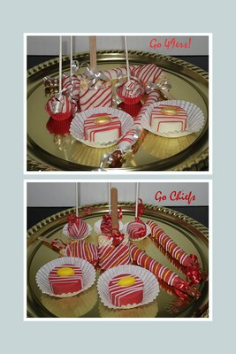 SUPER BOWL PARTY TABLE TREAT BUNDLES - CANDY BUFFET-Pick Your Team! Chiefs, 49ers - image1